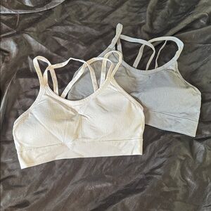 Ryka Sports Bras in Cream and Gray